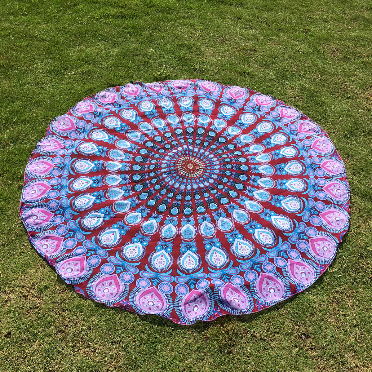 沙滩巾民族风披肩国外风异国风情圆形披肩丝巾批发特价处理