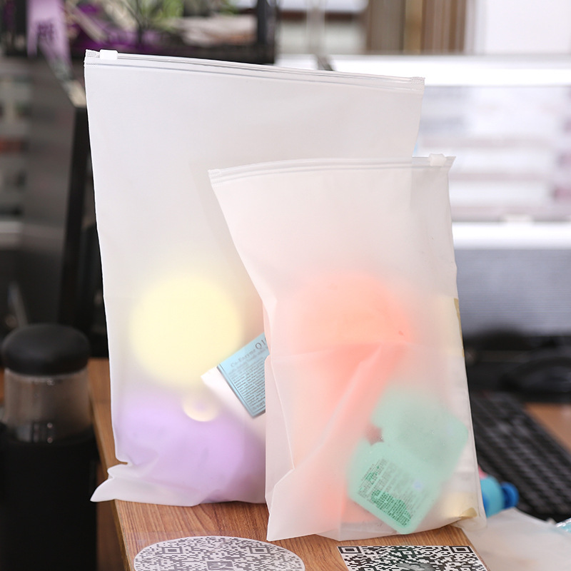 Travel Buggy Bag Pe Plastic Zipper Bag Eva Translucent Bag Ziplock Bag Waterproof Packaging Bag in Stock