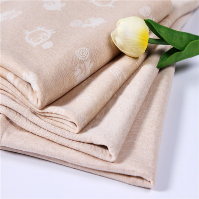 全棉针织提花双面布 婴儿保暖有机彩棉面料 儿童纯棉睡衣亲肤布料