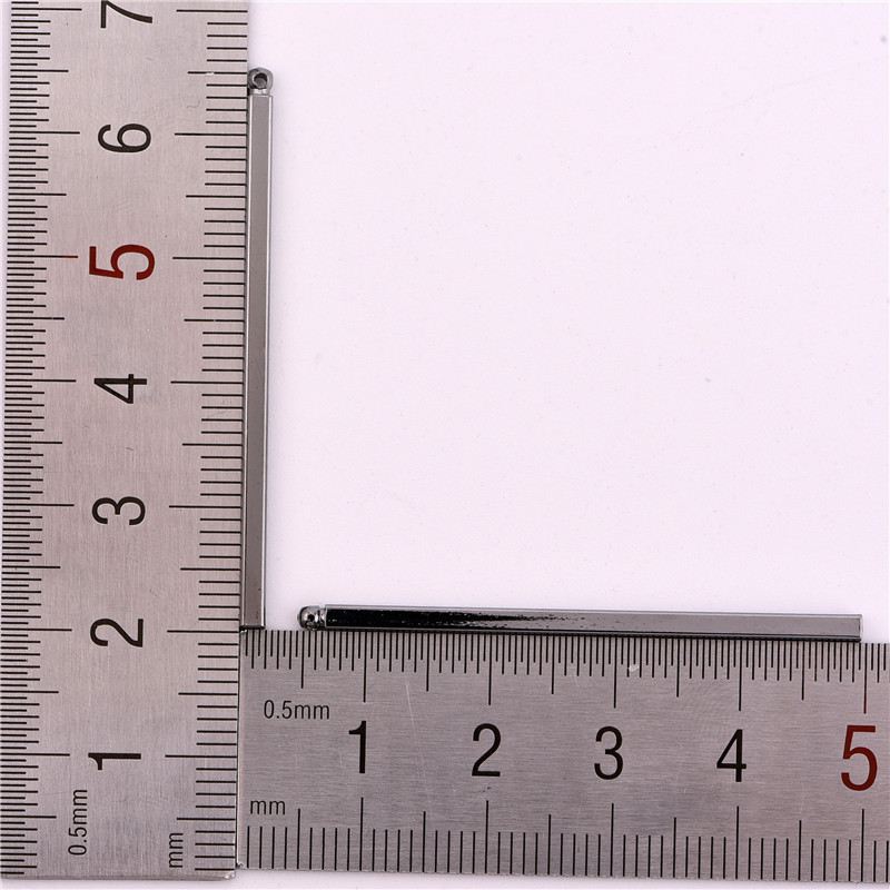 45*2mm圆柱长条铜棒 diy极简耳环项链挂件 铜饰品配件批发