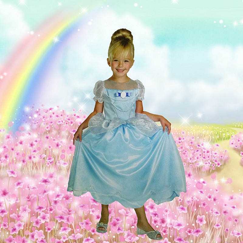 儿童万圣节服装灰姑娘公主裙化装舞会装扮演出服装cosplay表演服