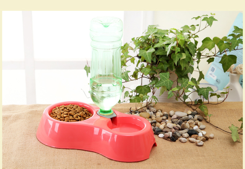 厂家直销自动喂水器加水宠物喂食器 猫狗狗喂食器喝水吃粮两用碗