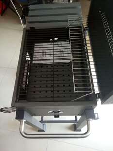 户外大型烧烤炉木炭bbq烤肉炉家用型烧烤炉带温度计