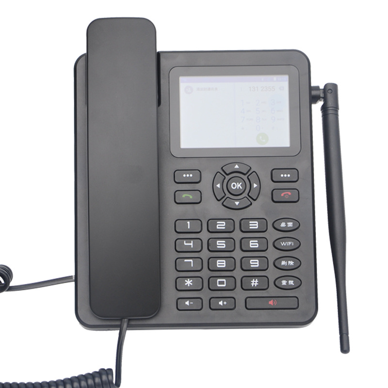 卡尔4g网络无线插卡固话座机wifi蓝牙安卓全网移动电信联通电话机