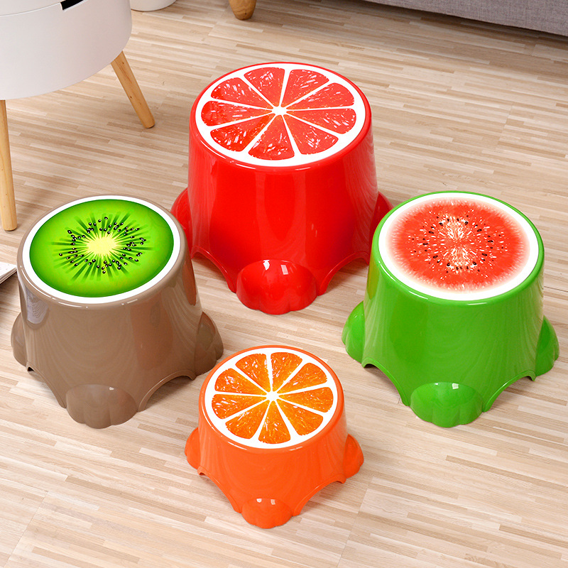 创意水果凳子批发椅子 家用儿童小凳子加厚pp幼儿园水果儿童凳