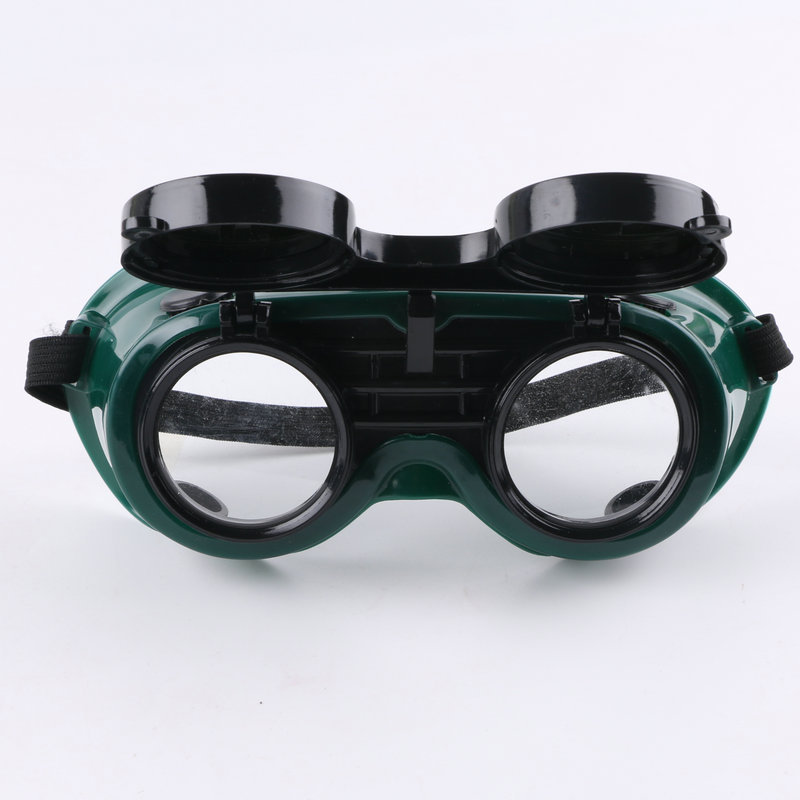 Gas Welding Goggles Welder Protective Sunglasses Double Flip Goggles Flip Labor Glasses Durable Protective Eyewear
