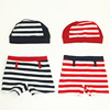 Popup summer lovely stripe Sailor Flat angle swimming trunks fashion children Swimwear goods in stock supply Child swimming trunks