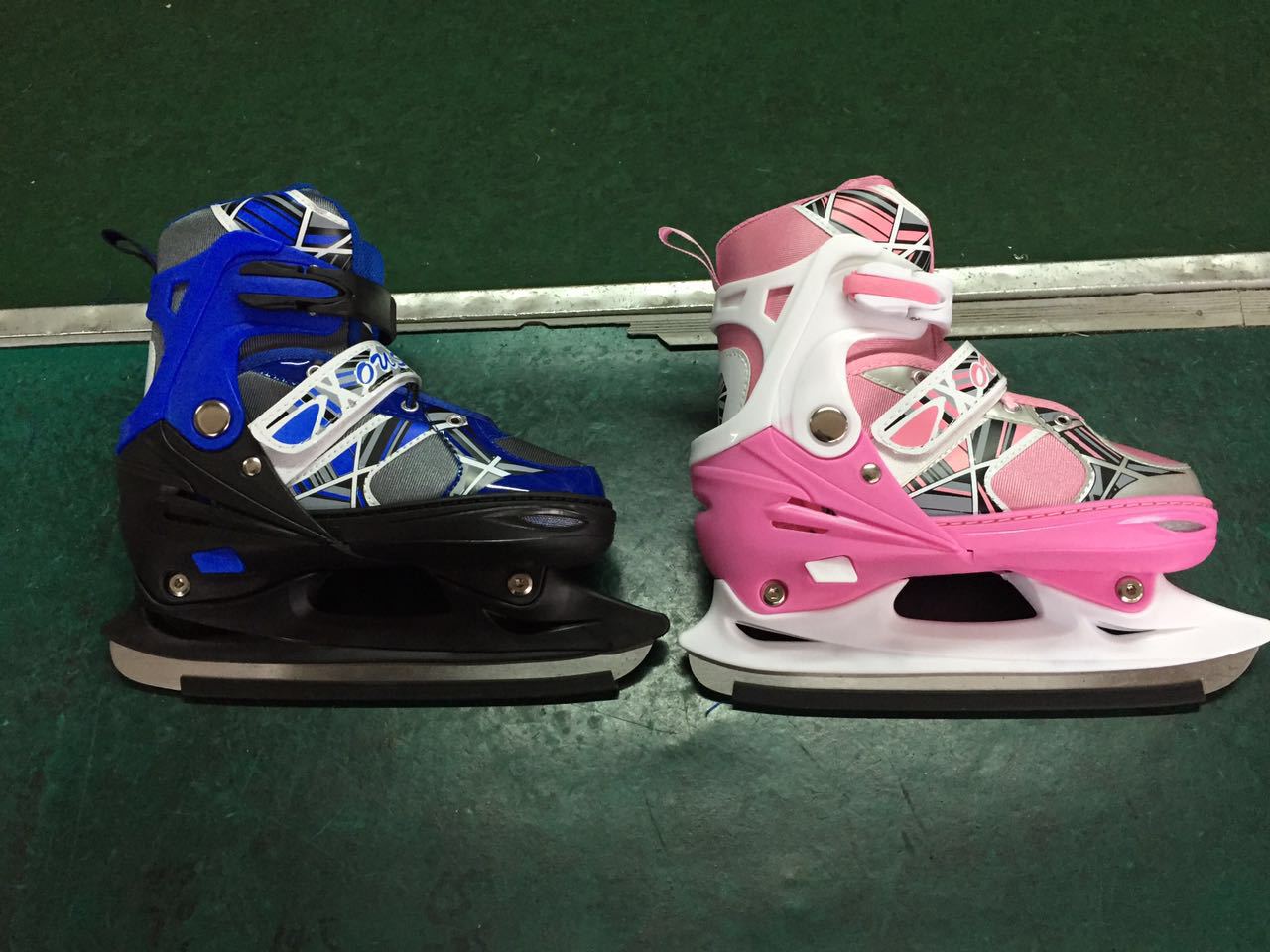 厂家直销 欧神可调铝架的溜冰鞋冰刀 球刀 轮滑刀 三合一 ice ska