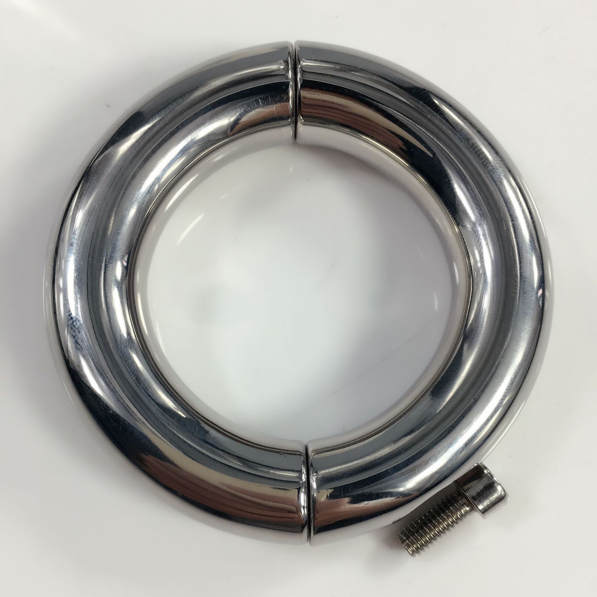 金属不锈钢男用阴囊束缚器阴茎睾丸负重阳具吊坠环成人情趣性用品