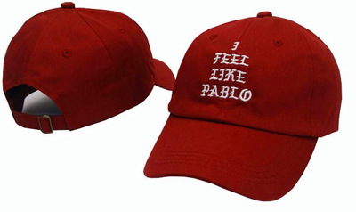 速卖通爆款棒球帽i feel like pablo帽子情侣鸭舌棒球帽男女