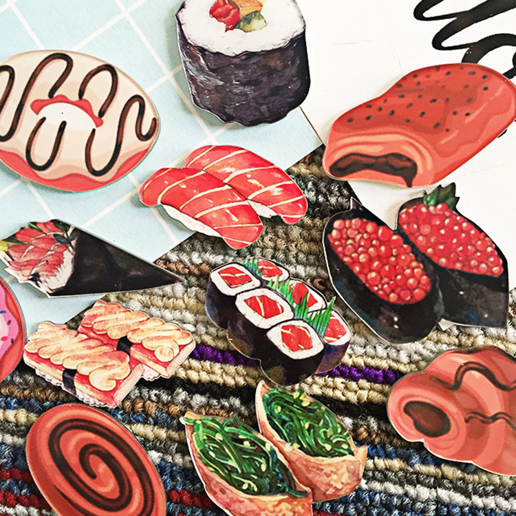 Sushi Rice Ball Donut Food Candy Creative Fridge Magnet Magnet Sticker Buckle Magnet Wholesale