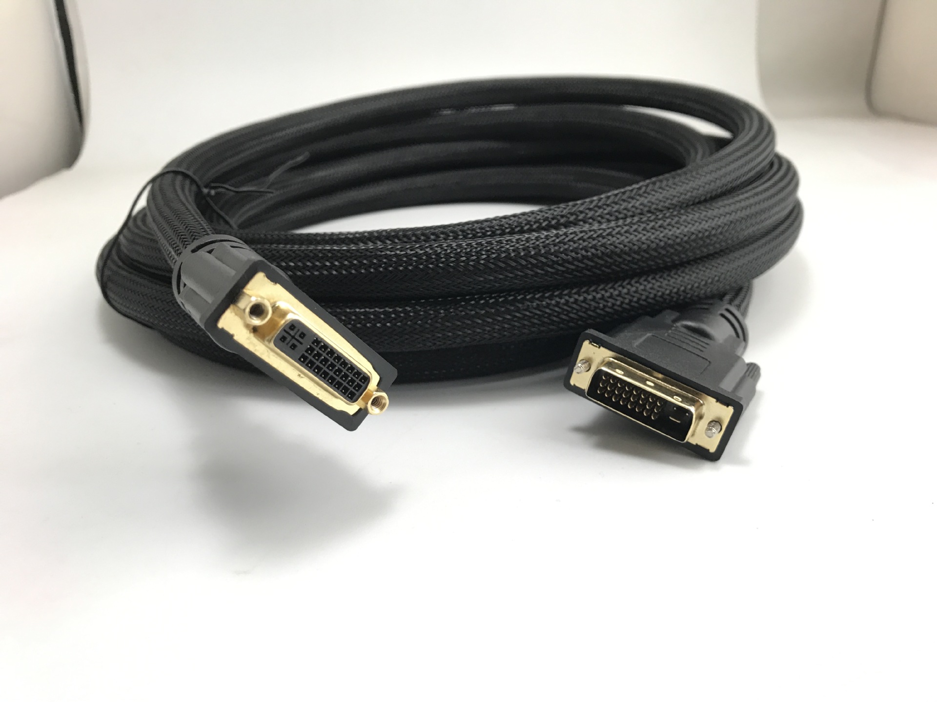 dvi24 1双通道22awg高清电脑显示器延长线工程装修延长线工厂直供