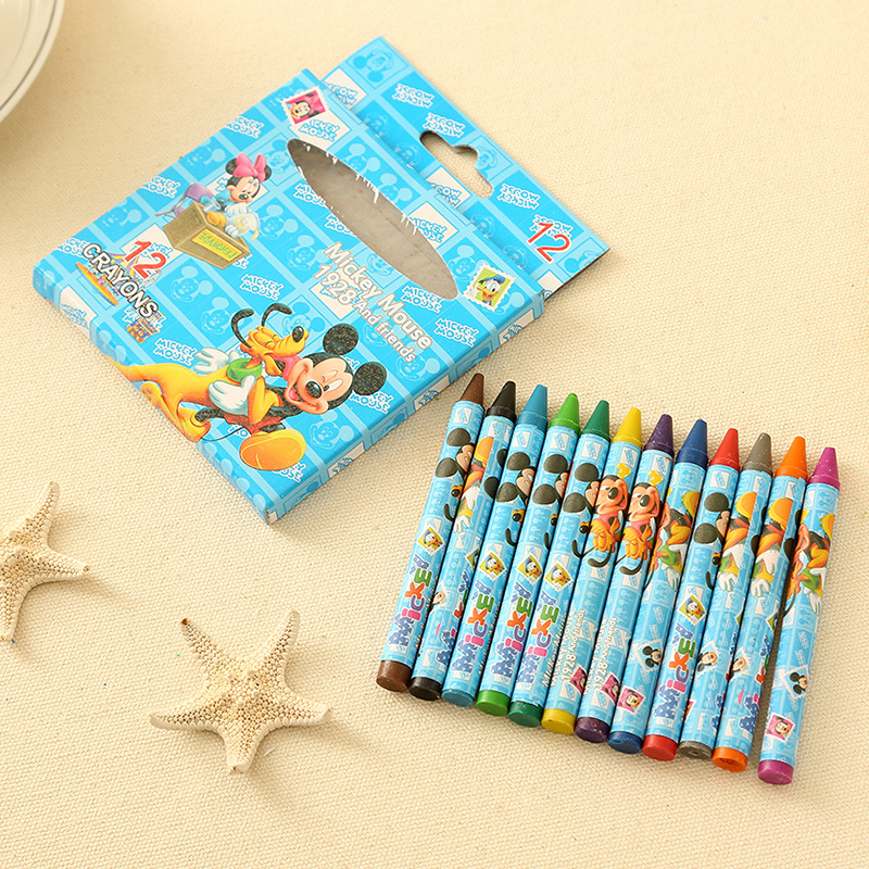 特价 儿童蜡笔可水洗宝宝蜡笔12色幼儿蜡笔画画涂鸦笔油画棒批发