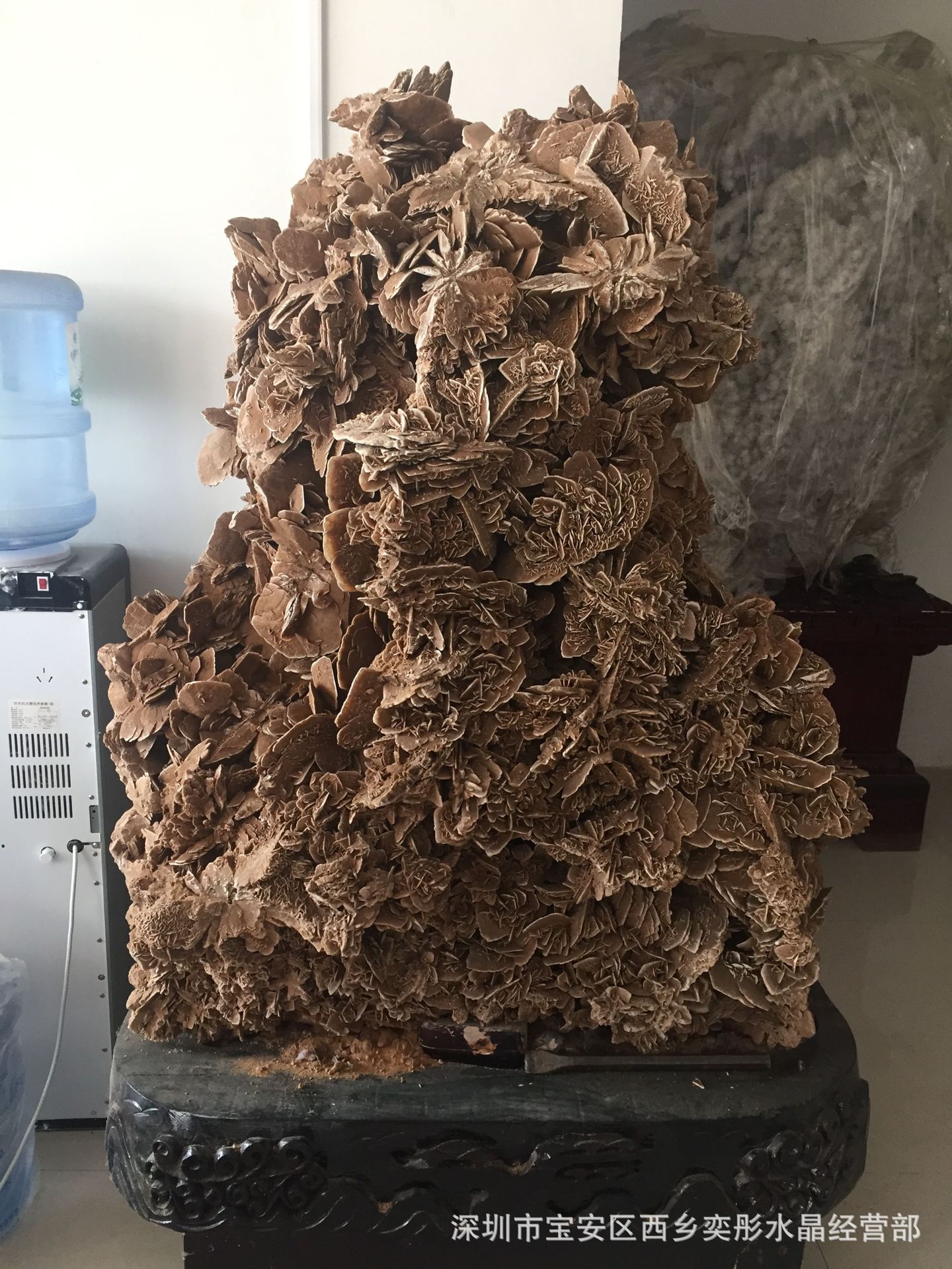 精品天然沙漠玫瑰石 矿物晶体奇石原石摆件 收藏观赏石