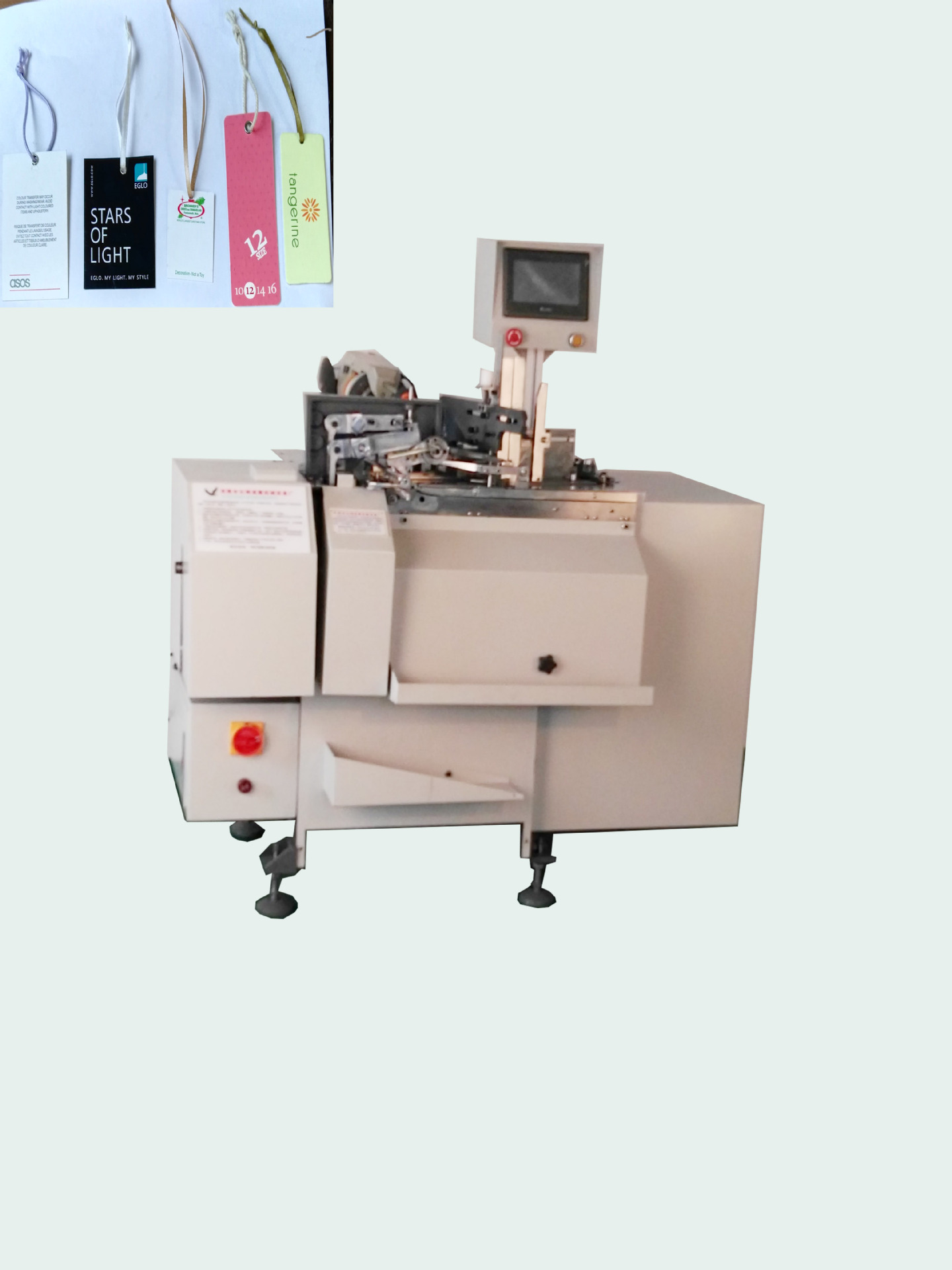 全自动吊牌穿绳机 标签橡皮筋穿线机 丝带穿线机 弹力线穿绳机