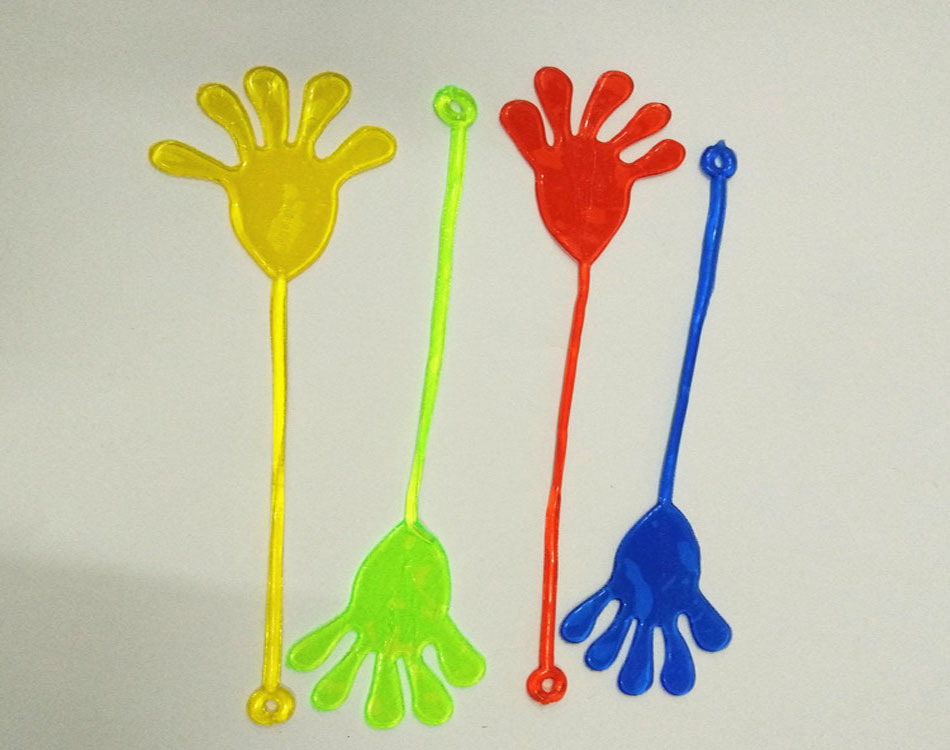 供应粘性玩具小粘手伸缩粘性手掌 小粘手儿童益智玩具批发