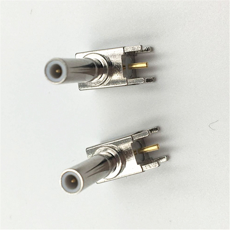 smb-jwe公头座子四脚插座弯头l型直角弯式50欧姆焊接pcb板公座