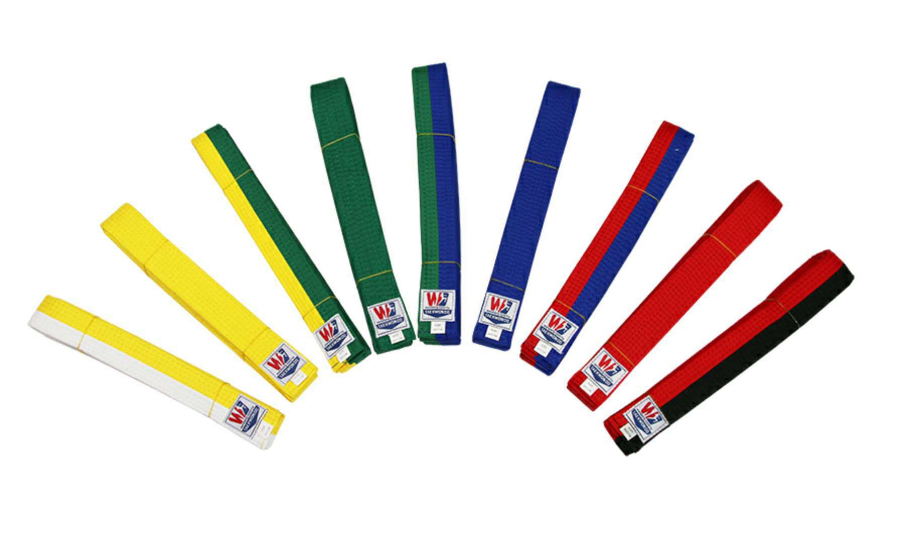 精品热销 高档彩色跆拳道腰带系列 各种时尚跆拳道段位绣字腰带