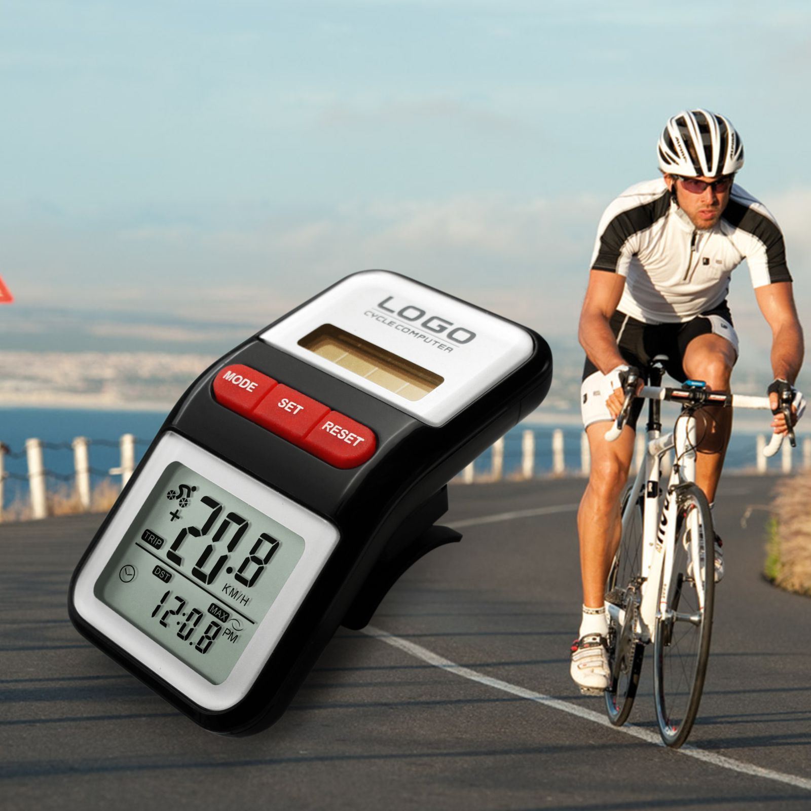 厂家批发自行车码表 计数器 带里程表运动健康产品 电子礼品