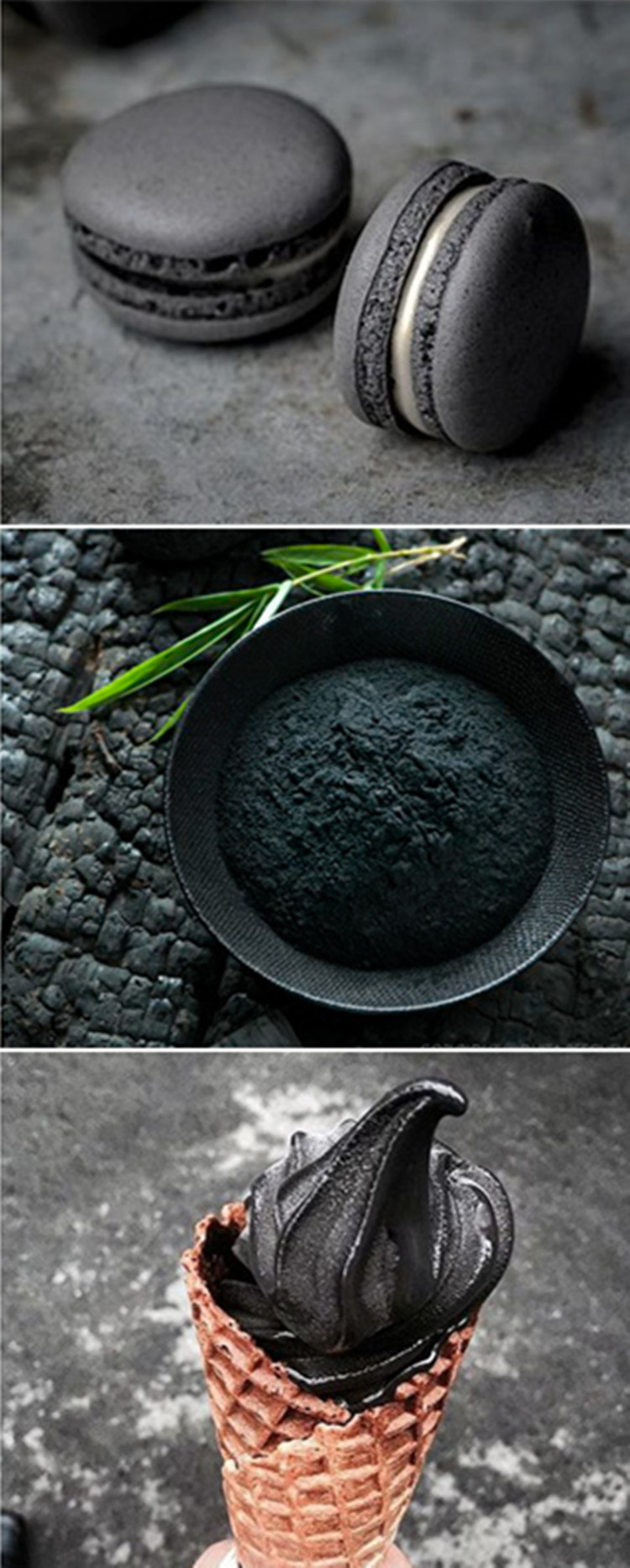 黑崎壹号植物炭黑竹质炭黑粉 烘焙食用 一公斤 20小罐