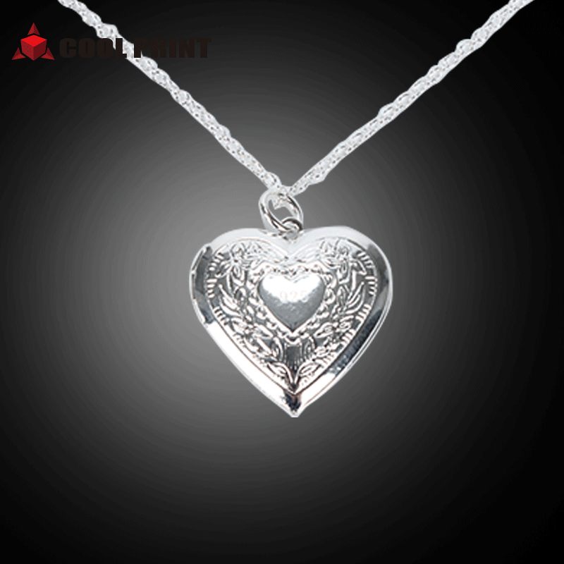 Thermal Transfer Blank Necklace Metal Heart-Shaped Wings Pendant Creative Personality Holiday Gift Blank Consumables Wholesale