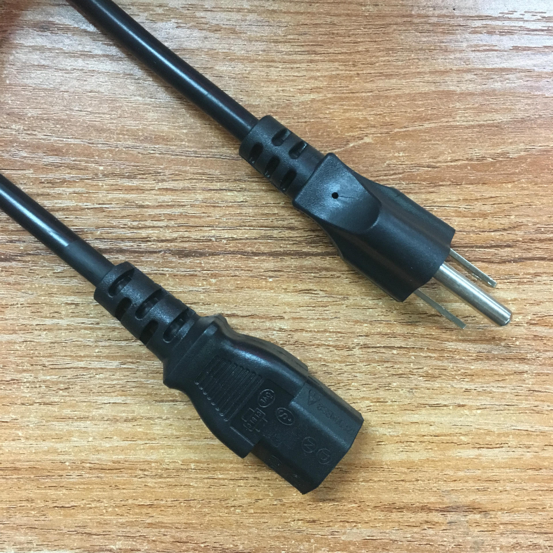 厂家直销 1.5米美标电源线美规三插线美国 品字尾ac电源线 ul铜