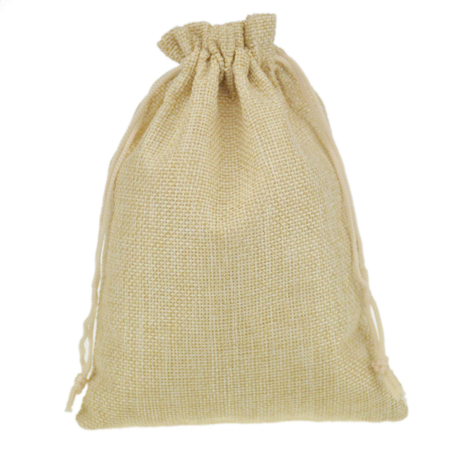 13*18cm新款时尚仿麻布束口袋 礼品首饰袋 多色可选 拉绳袋批发