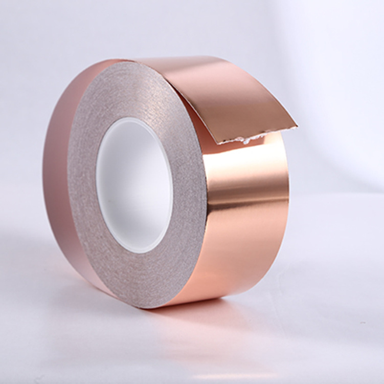 厂家免费提供铜箔片样品自粘铜箔贴纸单双导铜箔电池屏蔽材料铜箔