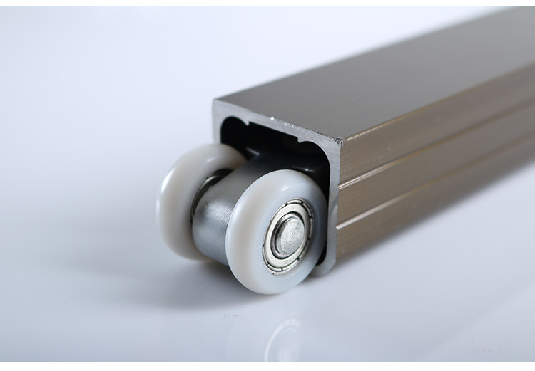 实木玻璃门折叠推拉门滑轨滑轮吊轨吊轮导轨移门轨道吊门滑轮滑道