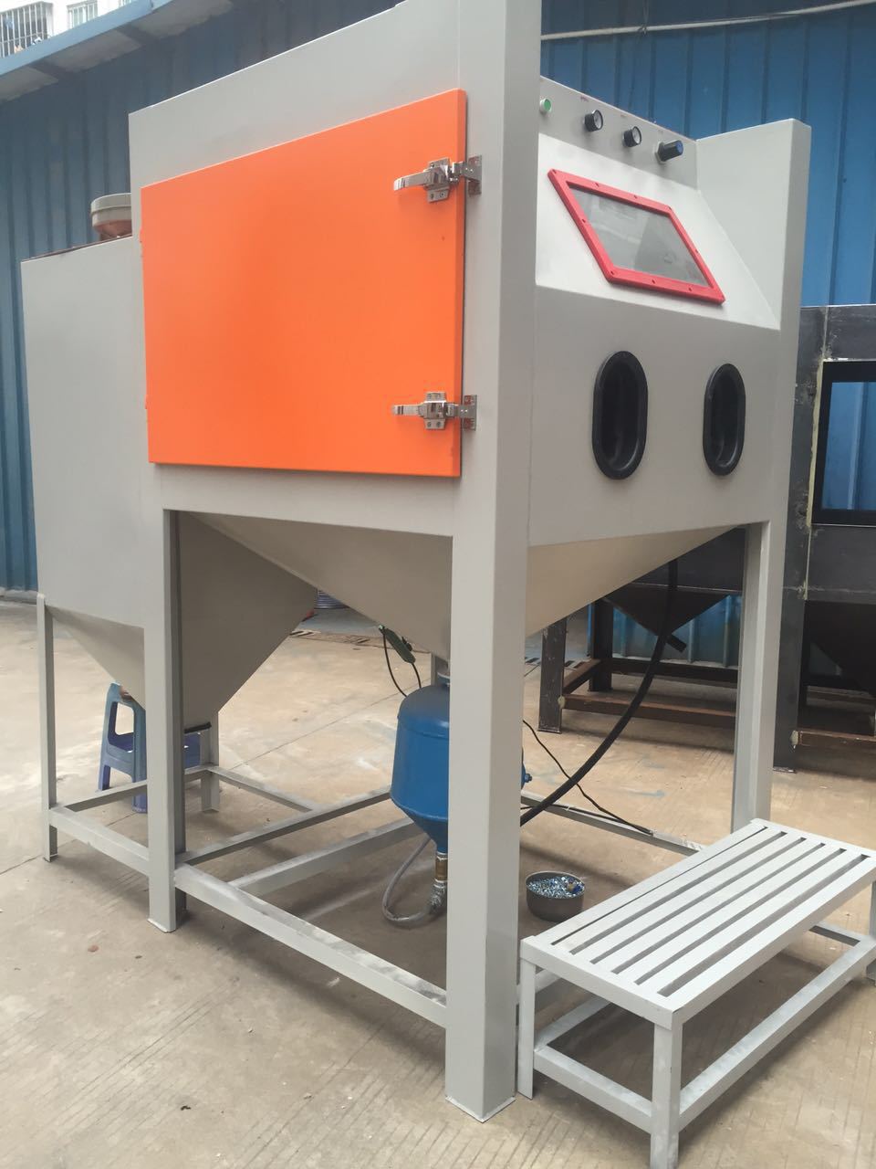 喷砂机厂家直销大理石墓碑加压箱式喷砂机雕刻高压环保喷砂机