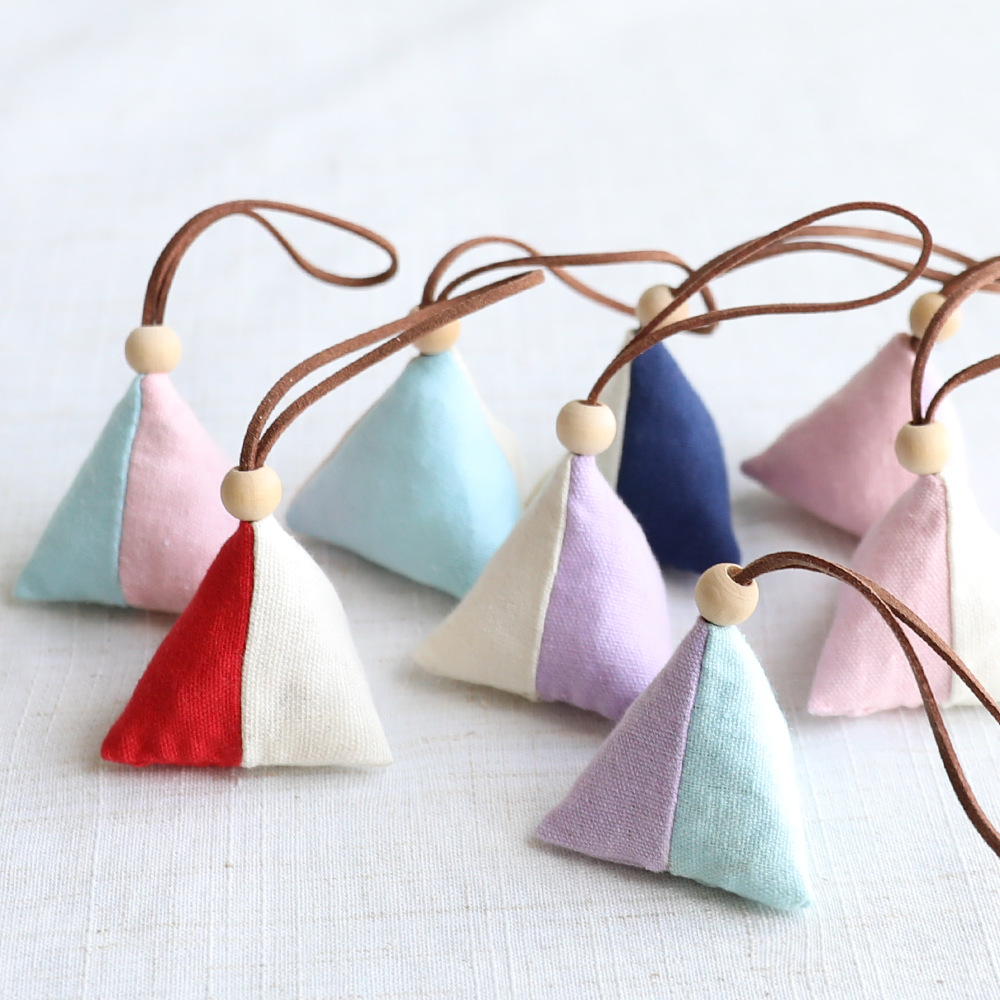 厂家批发三角粽子香包 全棉艾叶香包香囊荷包汽车挂件