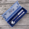 Manufactor Direct selling Blue and white porcelain tableware Two piece set ceramics Stainless steel cutlery set Upscale gift tableware Manufactor Direct selling Blue and white porcelain tableware Two piece set ceramics Stainless steel cutlery set Upscale gift tableware