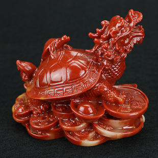 寿山石芙蓉石神兽龙龟镇宅化煞辟邪转运招财家饰品居办公风水摆件