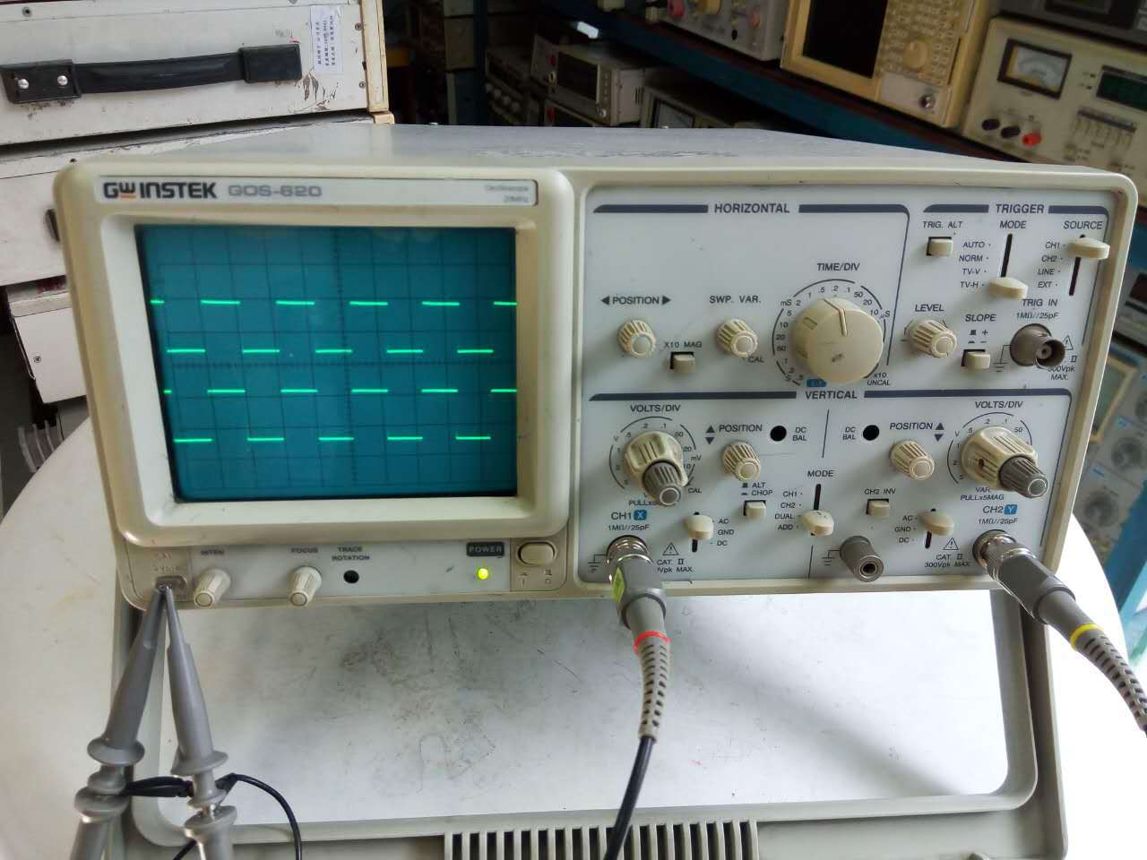 gos-620模拟示波器 20mhz 双通道模拟示波器 gos620 保修一年