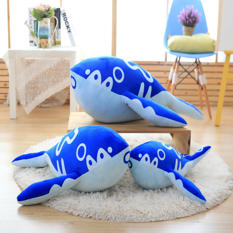 鲲抱枕毛绒玩具鲲抱枕毛绒玩具靠垫抱枕公仔 一件代发