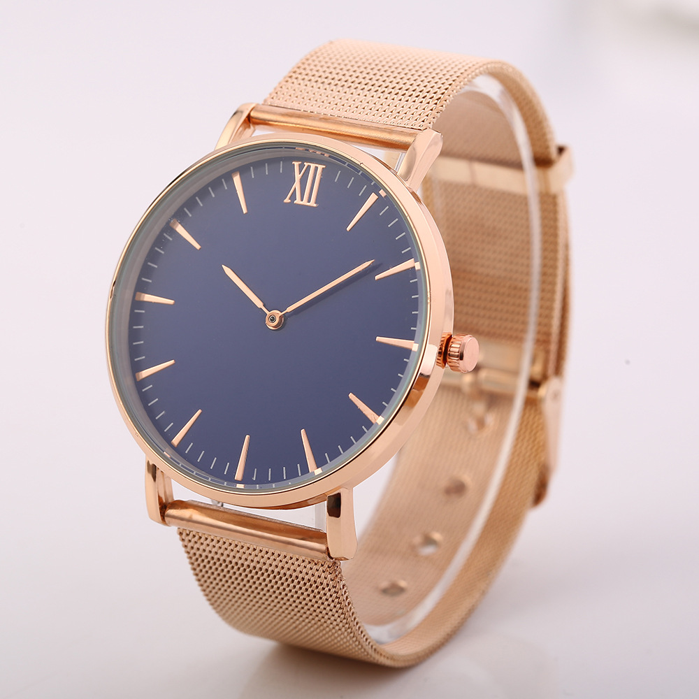 一件代发新款超薄网带手表 简洁大气钢丝钢带手表 女 男士 时装表