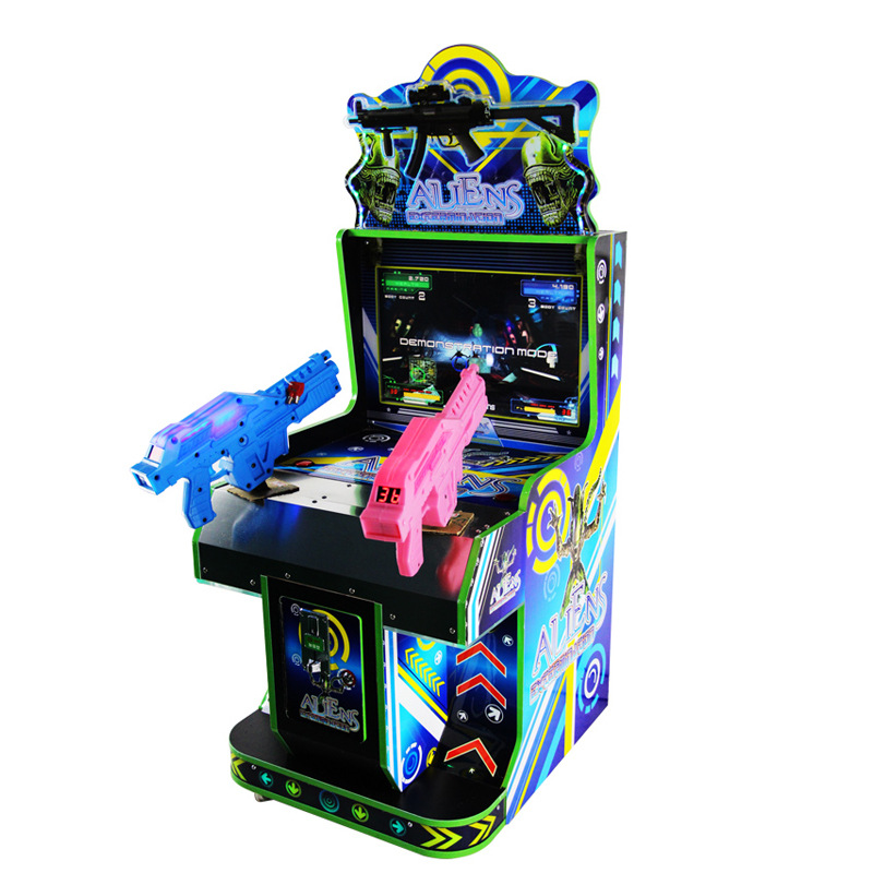 儿童双人枪击游戏机商场投币异型双枪打枪游艺机火力全开电玩设备