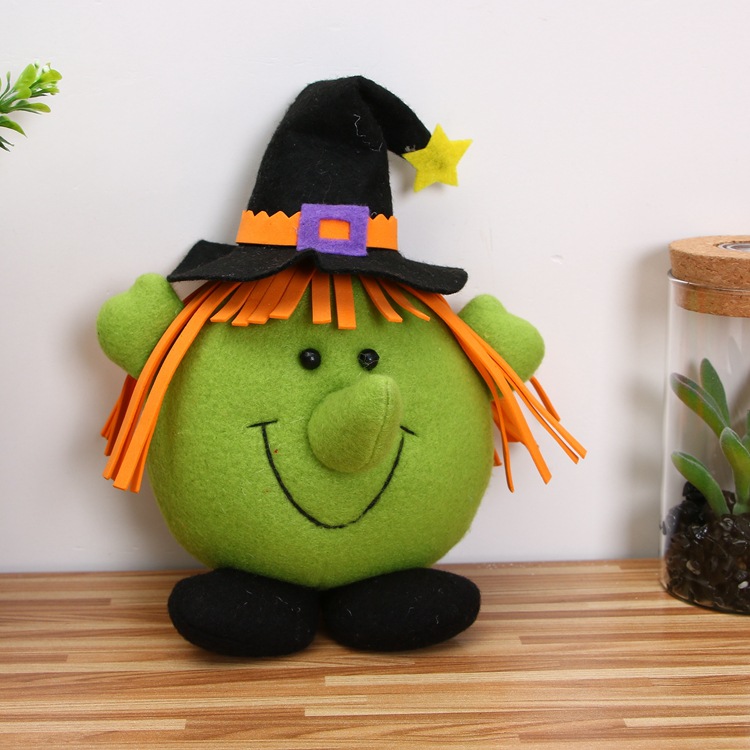 Halloween Decoration Pendant Ghost Festival Cartoon Witch Pumpkin Small Hanging Piece Bar Mall Children's Gift Toys Wholesale