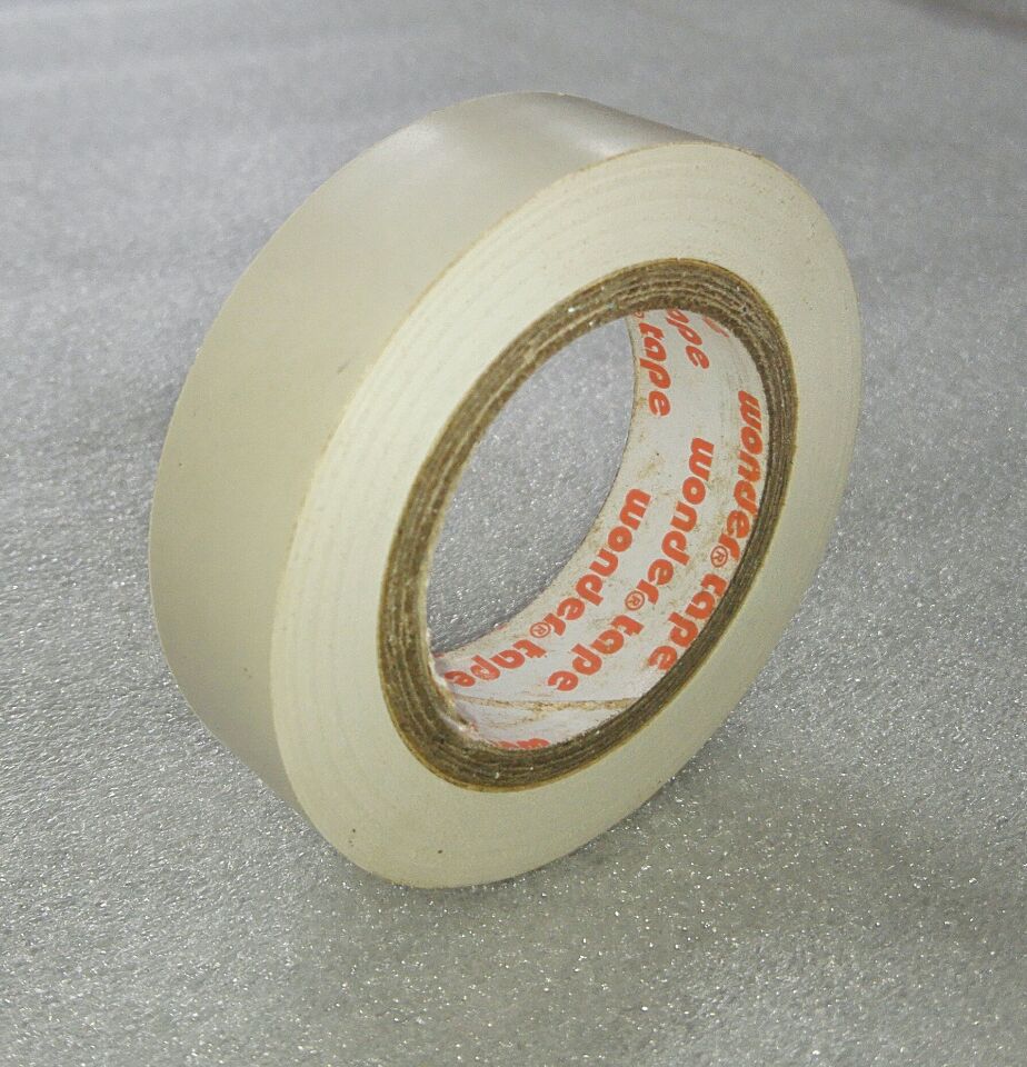 ce 超粘环保 米白色pvc电工胶带 16mmmm x 9m