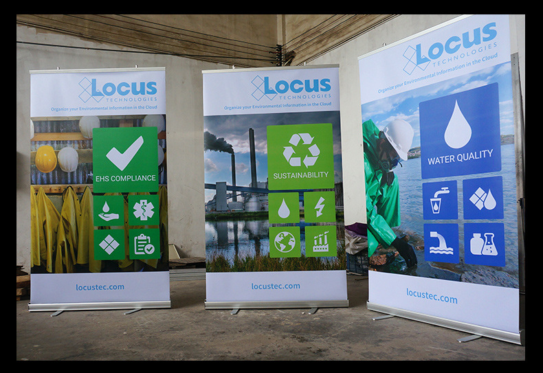 户外易拉宝广告牌定做 铝材简便易拉宝印刷展会广告展示器材