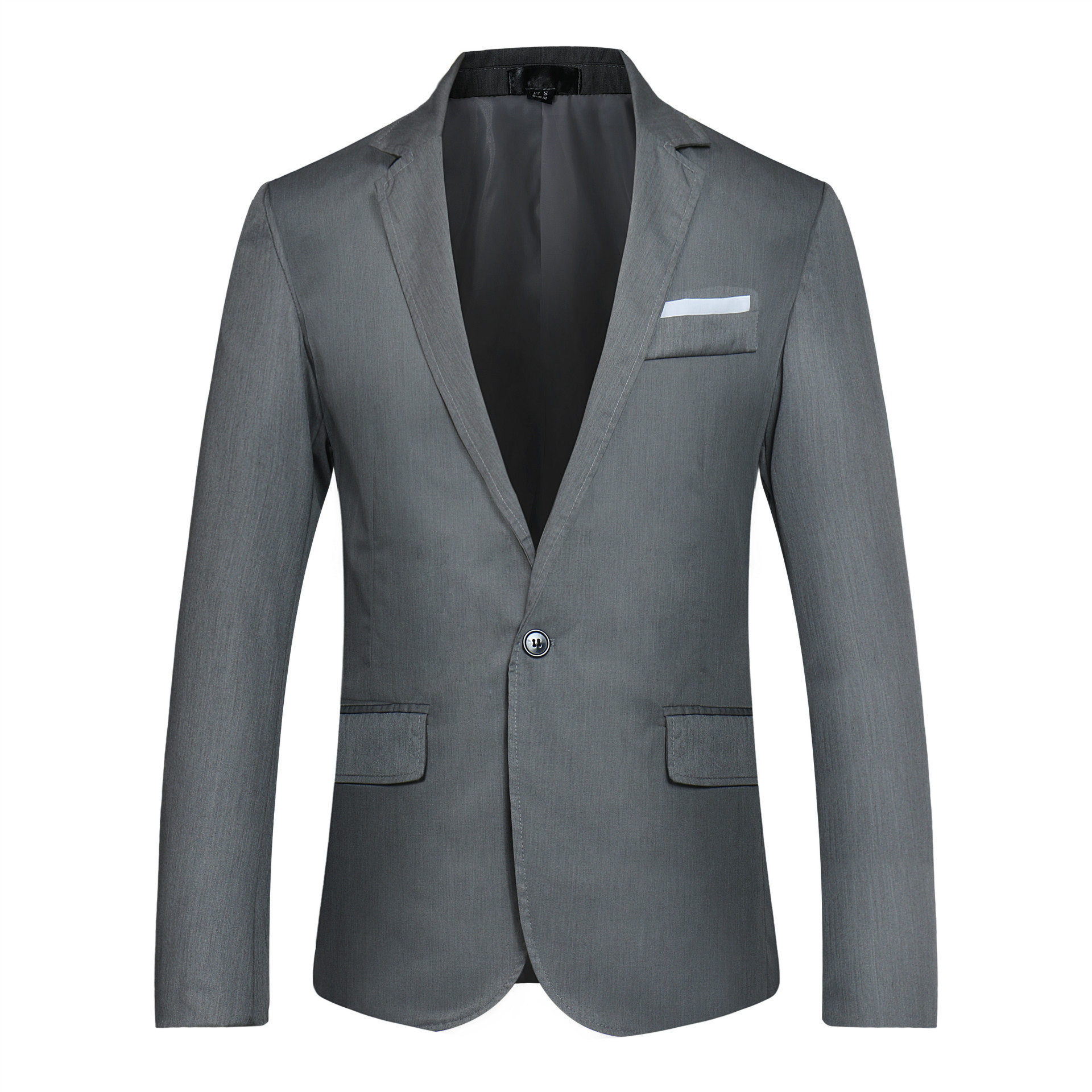 秋冬新款时尚休闲百搭多色入韩版男士单排一粒扣小西装欧码zt-x20