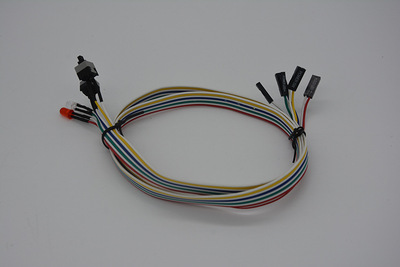 厂家直销电脑开关线 机箱开关线主机线 批发电脑电源重启开关线