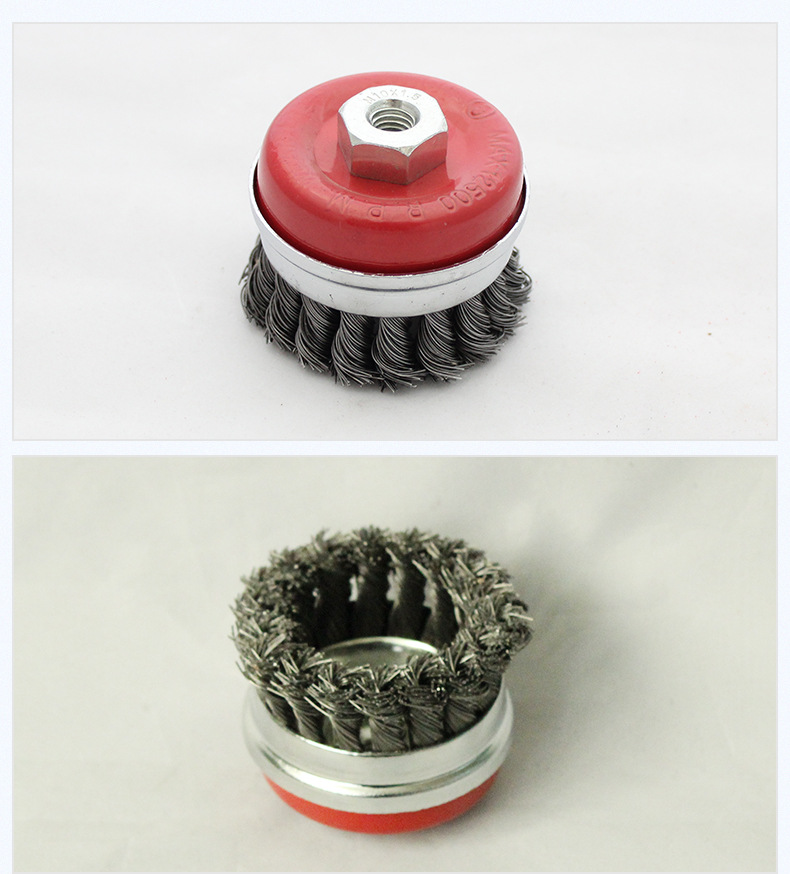 厂家直销罗杯型钢丝轮永康厂家除锈钢丝轮出口钢丝轮铜丝轮