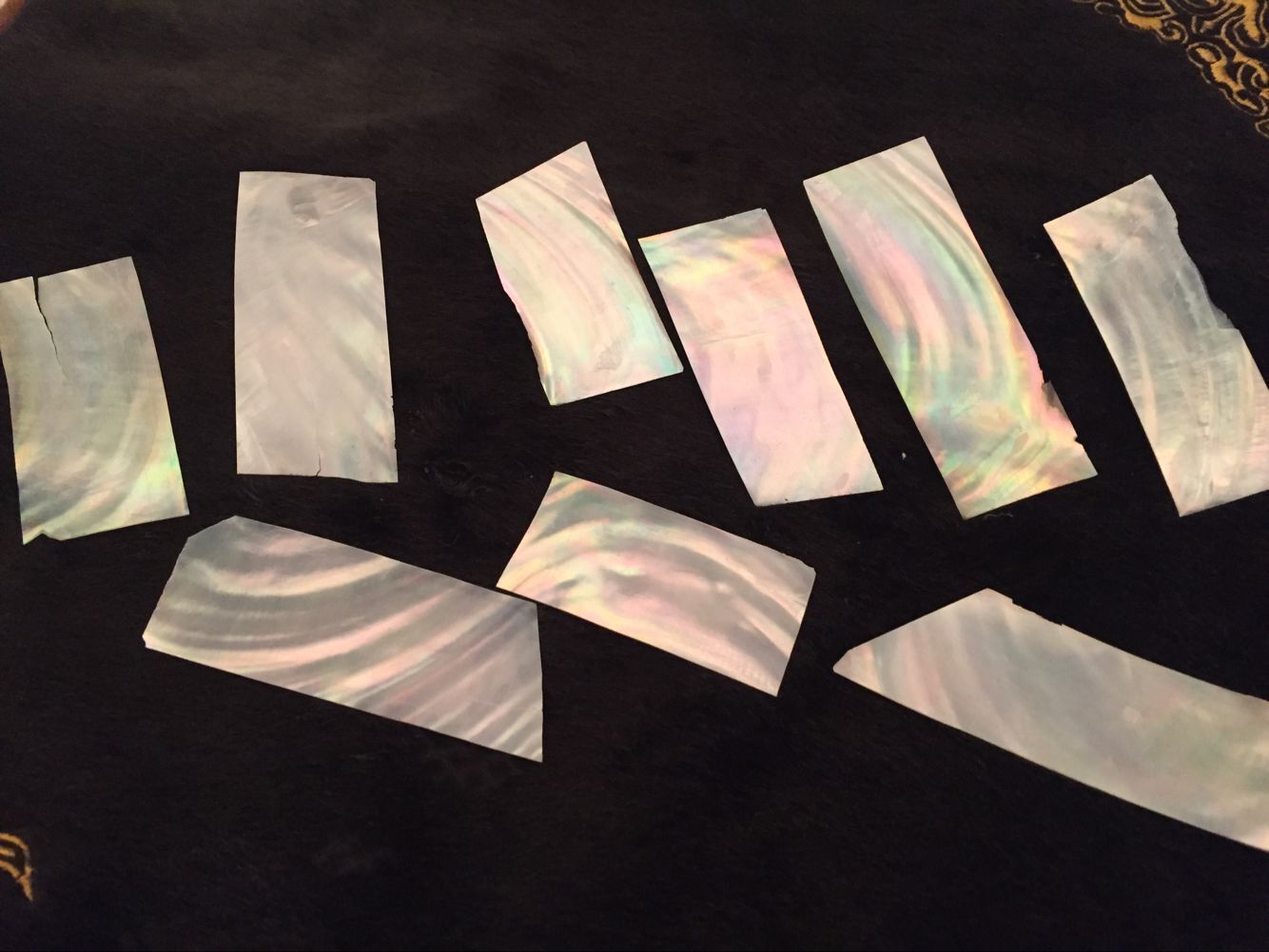 贝壳马赛克厂家 贝壳片螺钿片七彩河贝薄片diy饰品家具镶嵌装