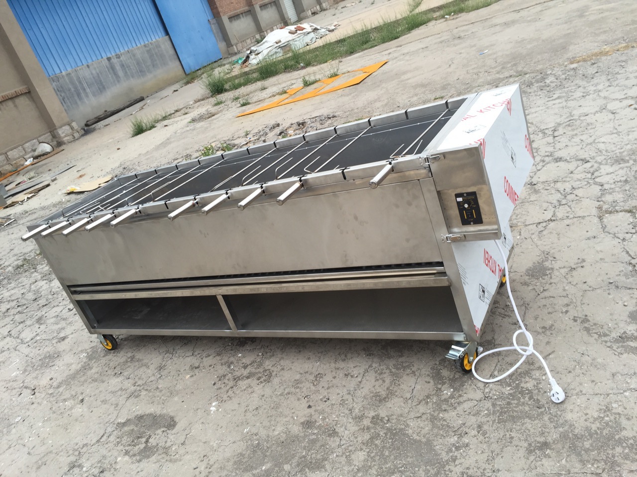 有烟烤羊腿炉自动翻转烤羊腿炉实用烤羊腿炉自动翻转烤羊炉