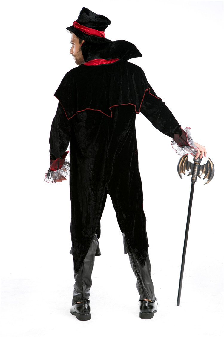 万圣节服装成人男恶魔服装 cosplay服装 化妆舞会 豪华吸血鬼服装