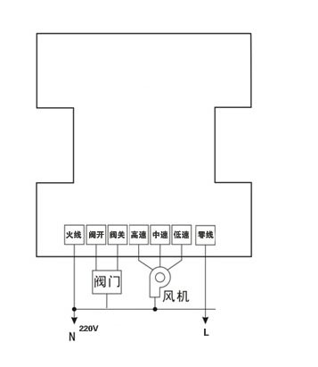 新风机系统控制器开关液晶面板智能家用全热交换机yh9k