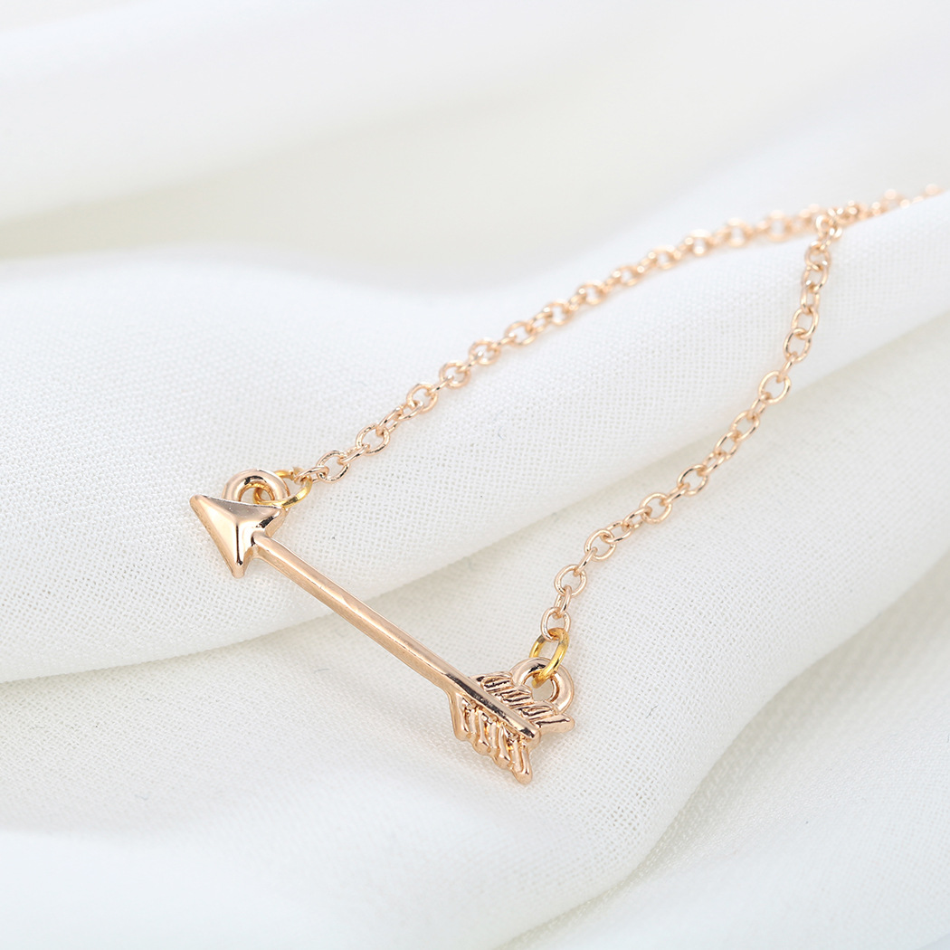 qiming义乌合金饰品 箭头吊坠项链 外贸项链 速卖通 亚马逊 ebay