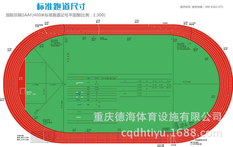 学校塑胶跑道球场专业维修翻新划线