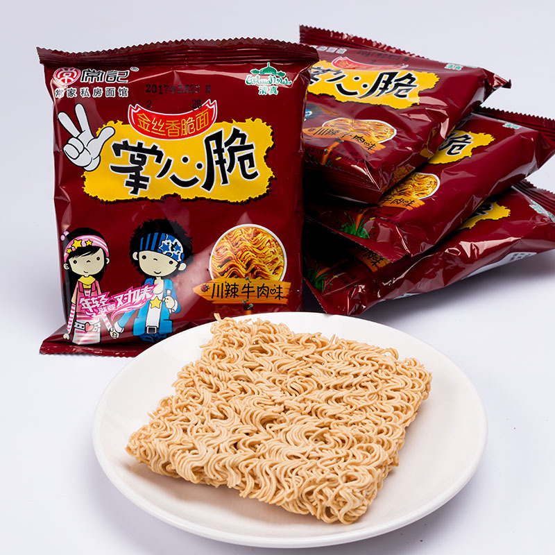 常记掌心脆金丝香脆面 抖音网红休闲小零食干吃面散装整箱批发4kg